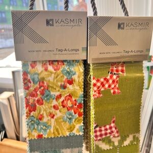 2 Books KASMIR Fabric Showroom Sample Books 4"x8" Sample Sizes Crafts, Quilting